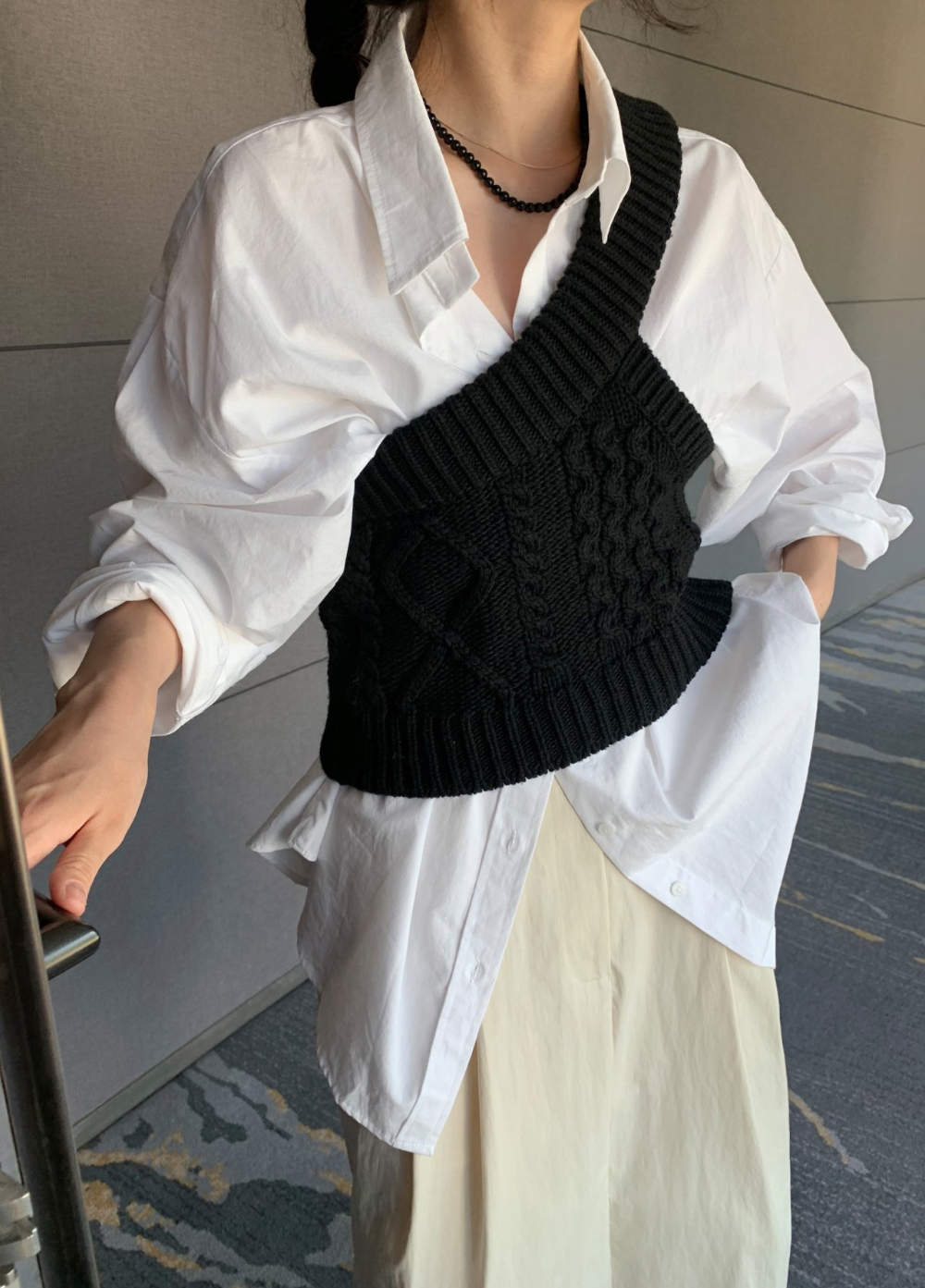 【ari pu様おまとめ買い専用】ニットビスチェセットシャツ ナロースカート ari pu様おまとめ買い専用】ニットビスチェセットシャツ ナロー