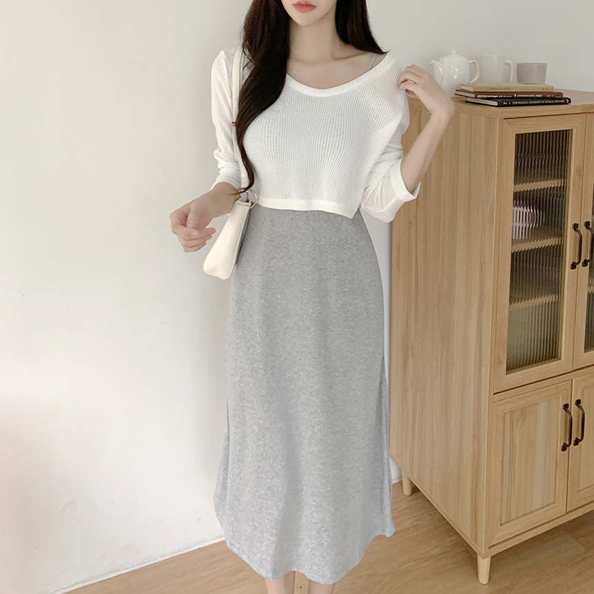 シアーTシャツ&キャミワンピースSET | レディースファッション シアーTシャツ&キャミワンピースSET | レディースファッション