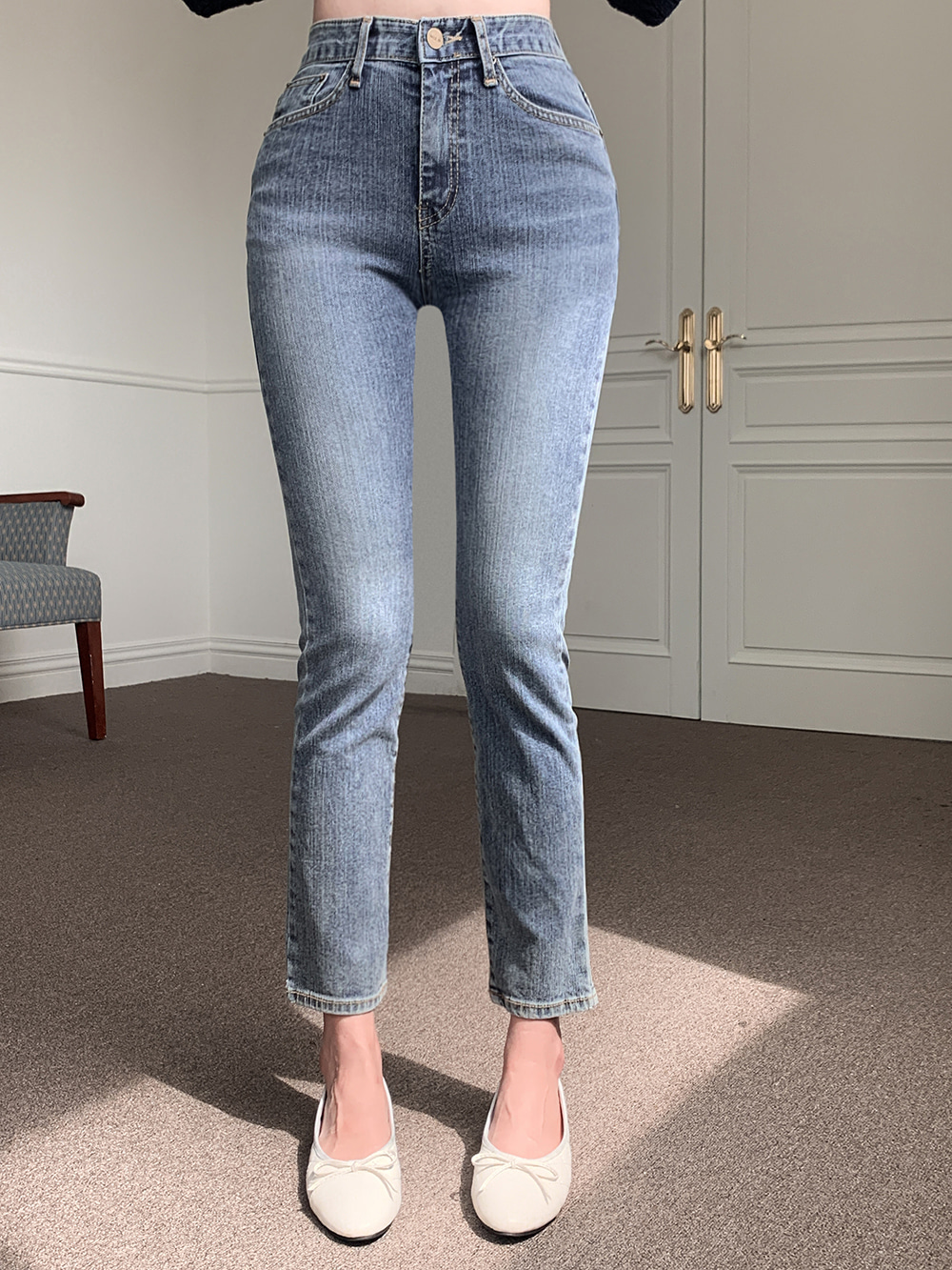 ブルースキニーデニムパンツ | レディースファッション通販 - DHOLIC