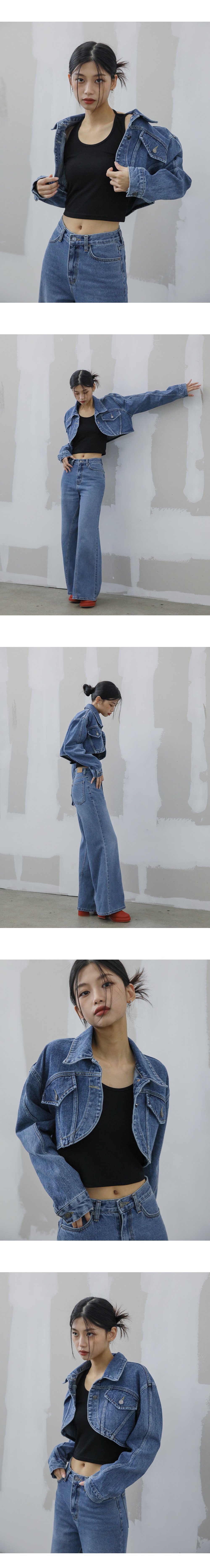 ジャケット ブルゾン 「セットアップ対応」ショートデニムジャケット レディース CAPRICIEUX LE'MAGE ブルゾン アウター 「セットアップ対応