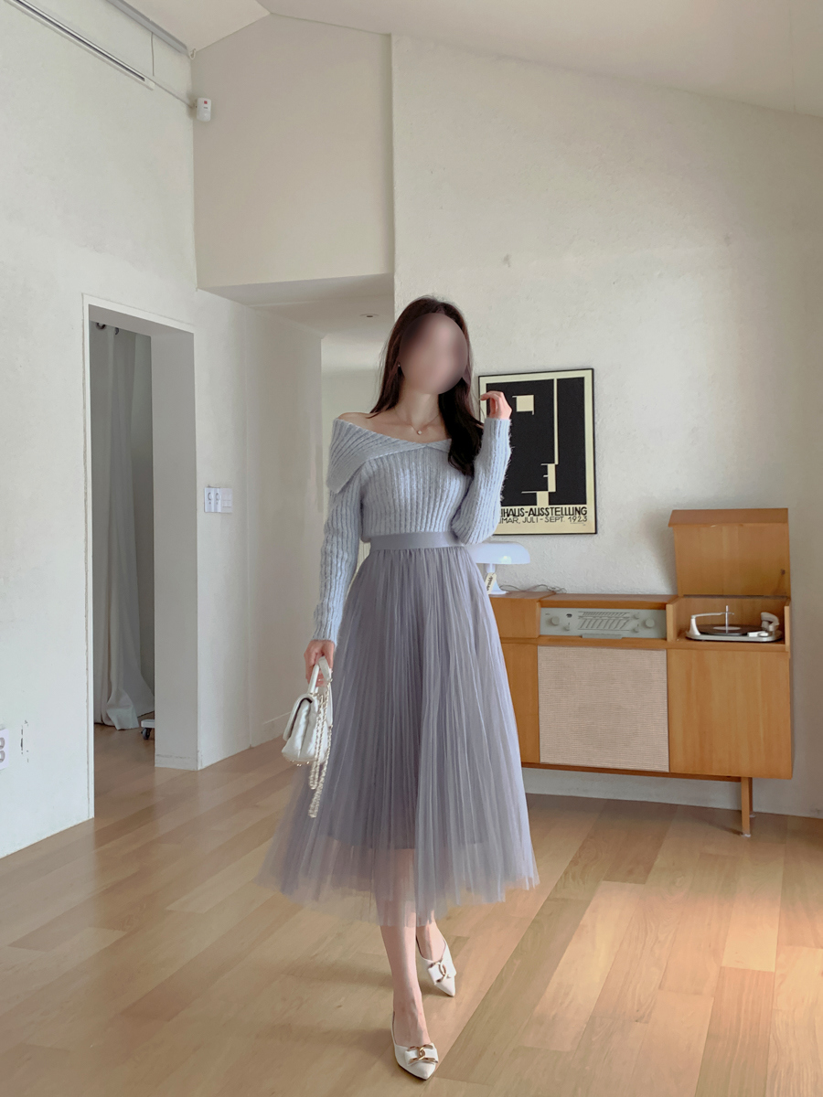 ファーオフショルダーニット | ファッション通販サイト NUGU