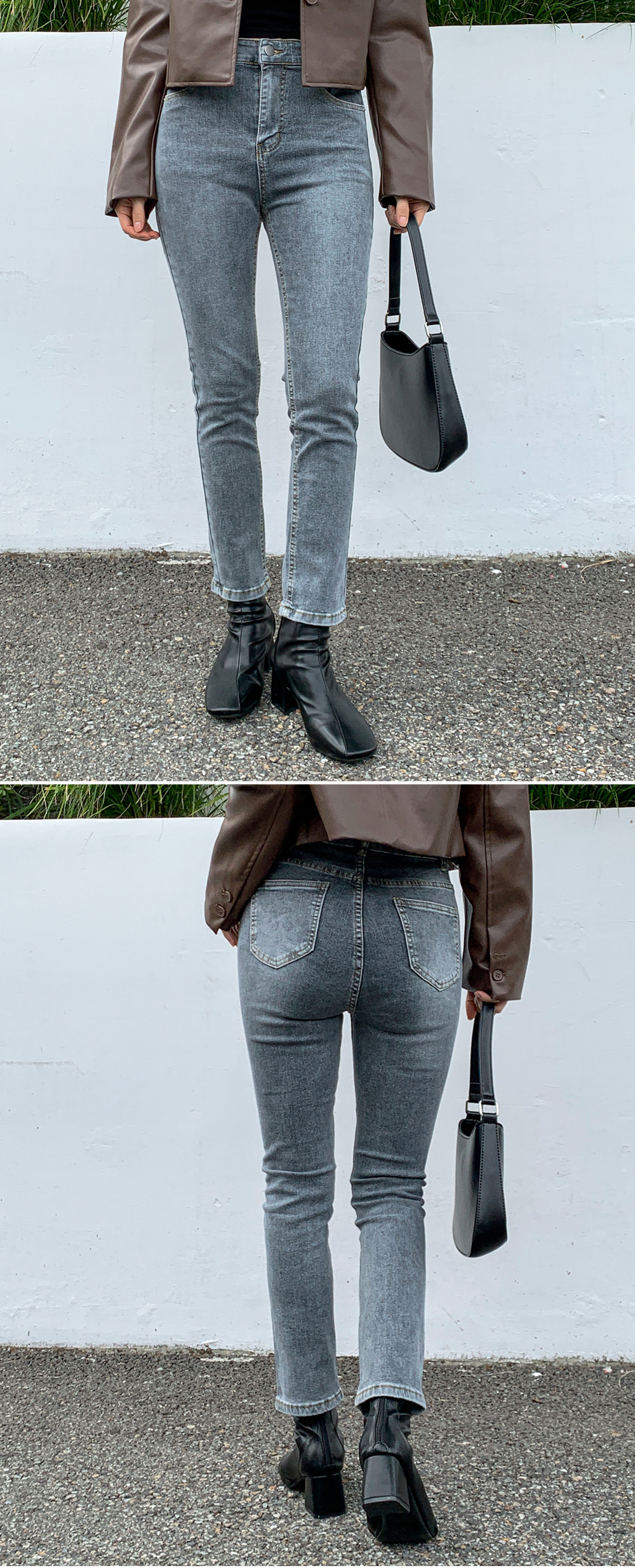 2TYPEグレートーンスキニーデニムパンツ | レディース