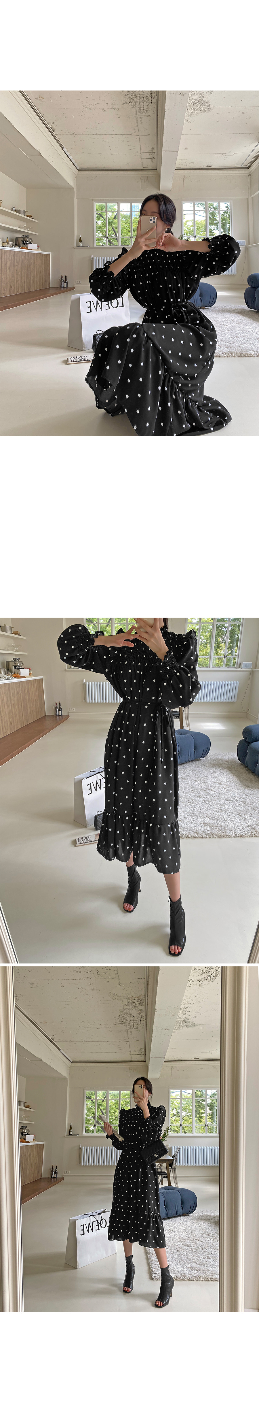 極美品✨定価２.２万❤️　洗える　ソリッドパールモチーフボタンドルマンワンピース ソリッドパールモチーフボタンドルマンワンピース ネイビー38