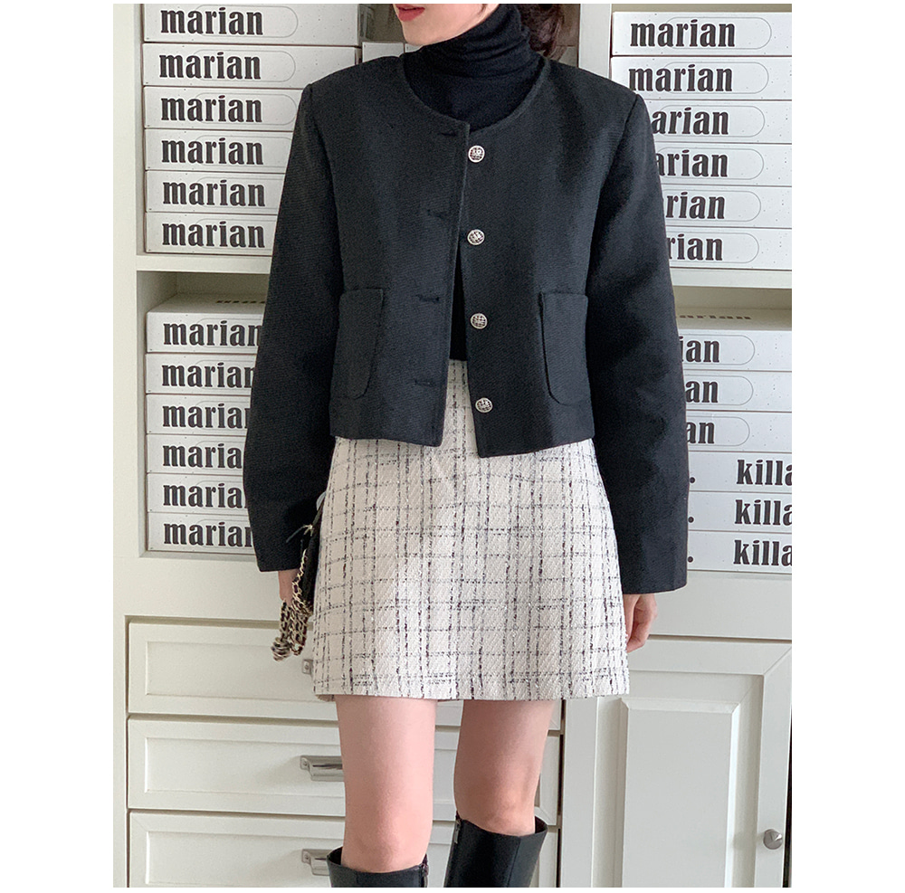 ハイウエストツイードミニスカート | レディースファッション ハイウエストツイードミニスカート | レディースファッション