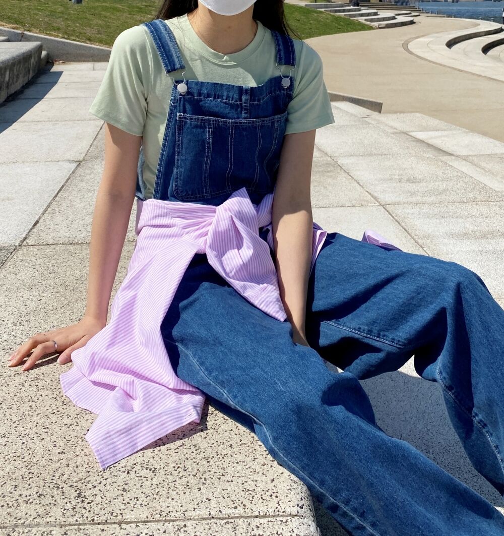 ビッグポケットデニムサロペットパンツ | レディースファッション通販