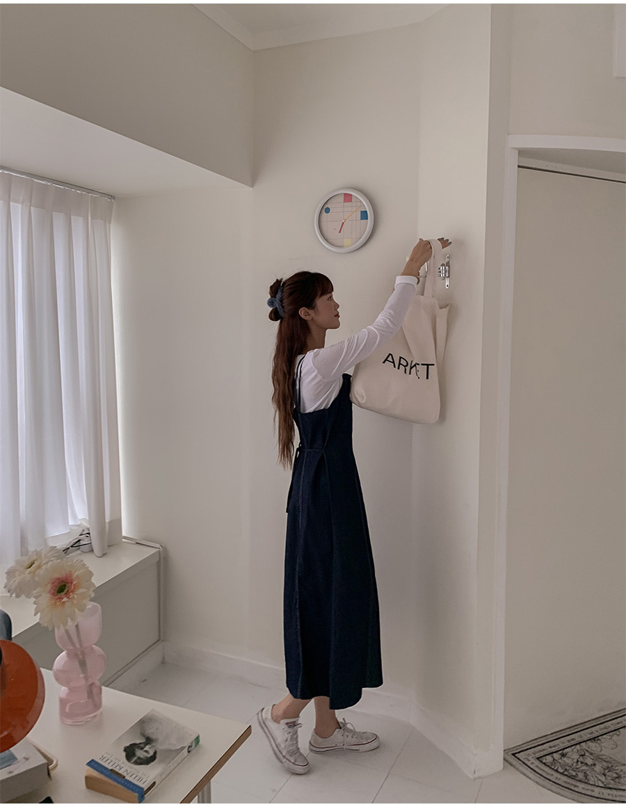 タグ付き Darich デニム キャミワンピース ダーリッチ Darich カットデニムロングワンピース （ブルー