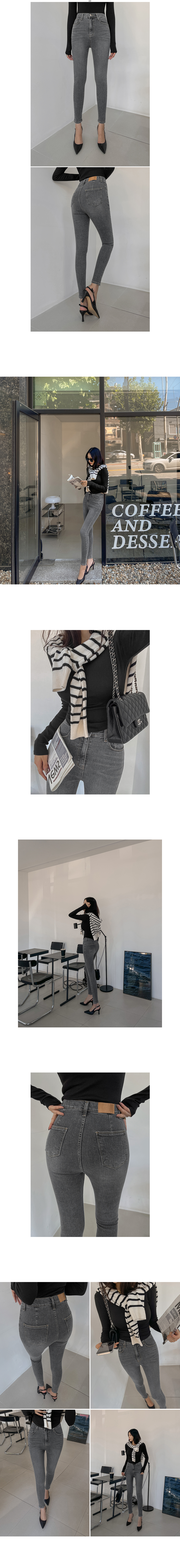 フロントスリットハイウエストデニムパンツ[cu300] | レディース