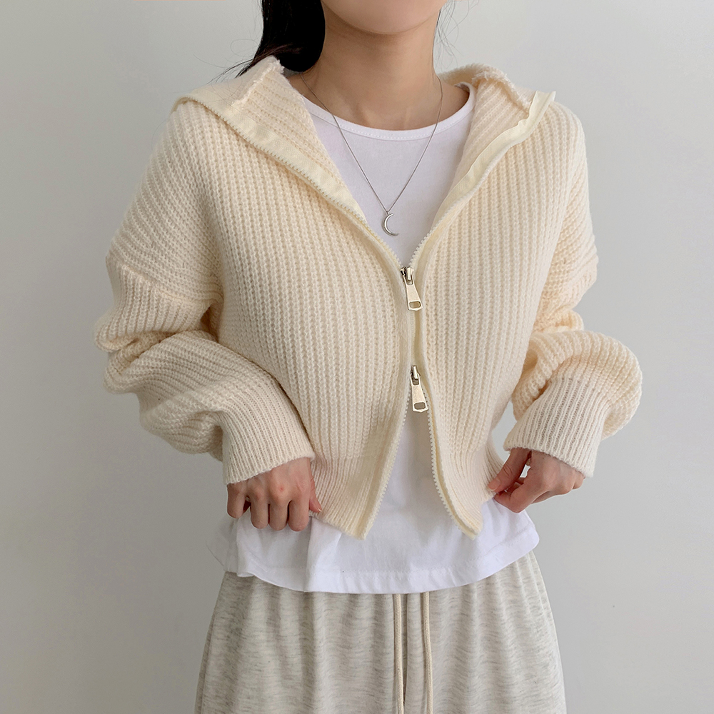 大人気！COCODEALダブルジップカーディガン FANCY CLUB カーディガン A'GEM/9 × .kom「 CLUB/ファンシー