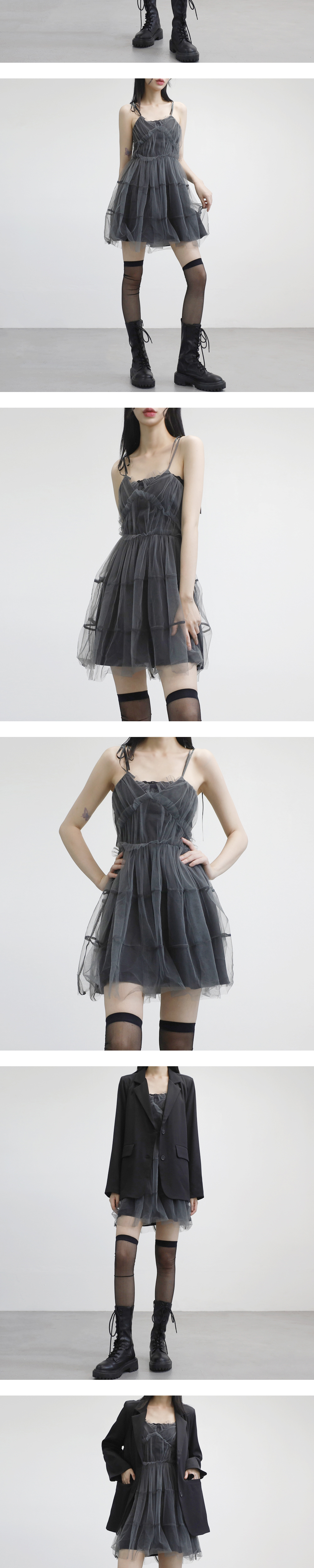 チュールティアードキャミワンピース | レディースファッション通販