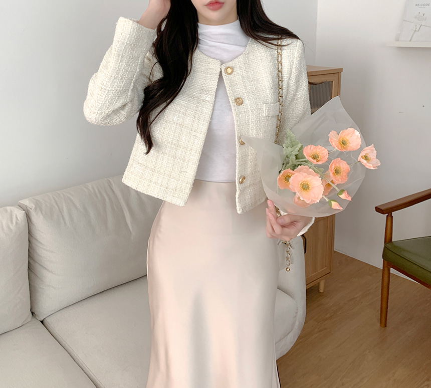 新品 Lig. ドットツイードジャケット ドットツイードジャケット | レディースファッション通販 - DHOLIC