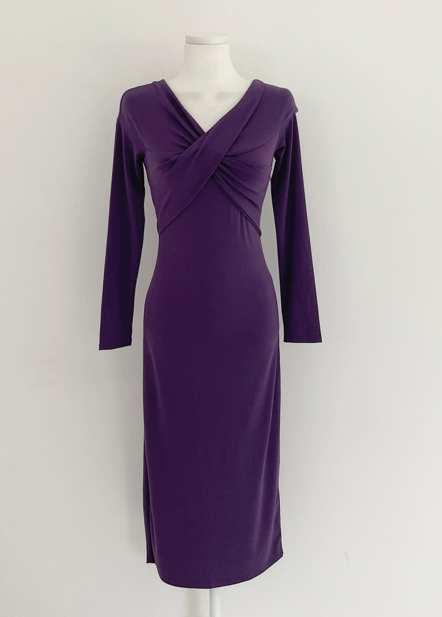 tadoワンピース フロントクロスタイトワンピース | レディースファッション通販