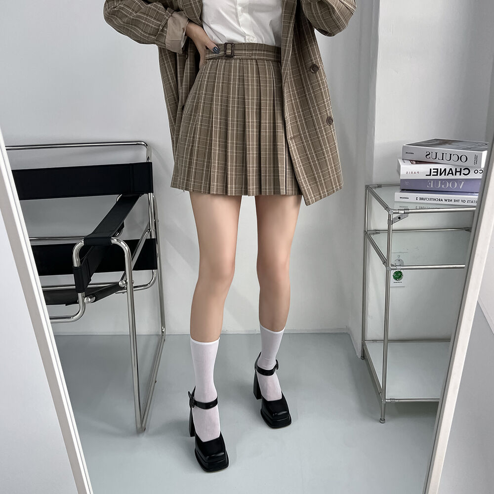 ダブルチェックジャケット&ミニスカートSET | レディース