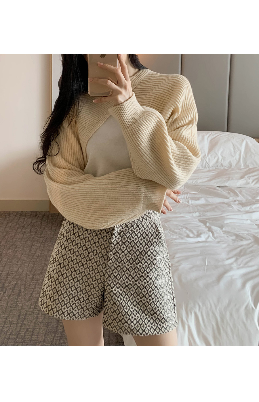 クロスショート丈ニット | レディースファッション通販 - DHOLIC