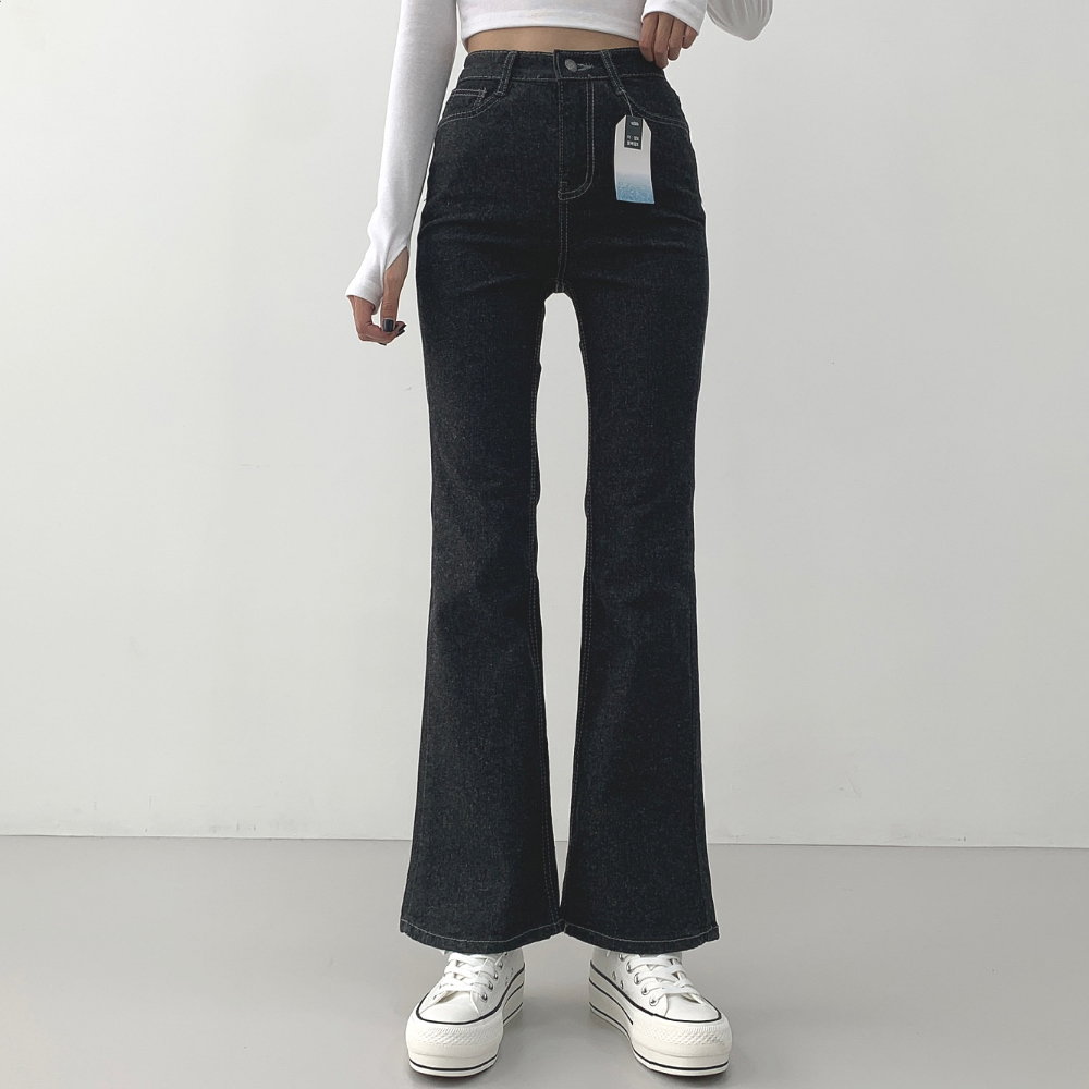 Chloe ハイウエスト ボタン ルーズフィットパンツ ステッチ - alfej.com