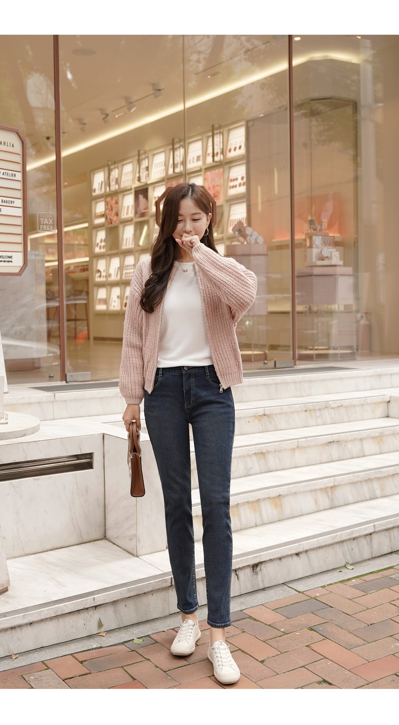 ケーブルニットジップカーディガン | レディースファッション通販 - DHOLIC