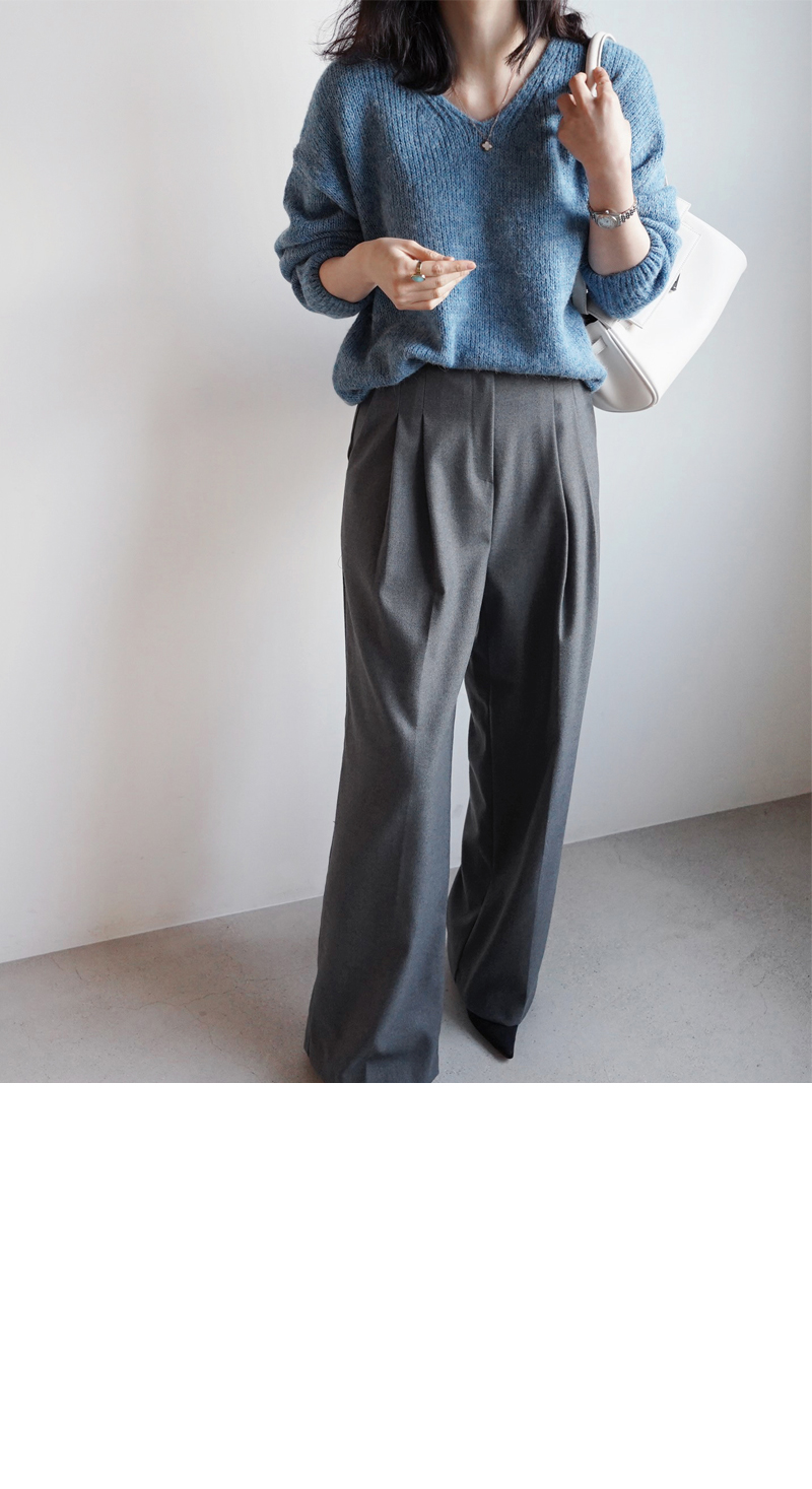 JOURNAL STANDARD アルパカ混　ニットパンツ アルパカ混ドロップショルダーニット | レディースファッション