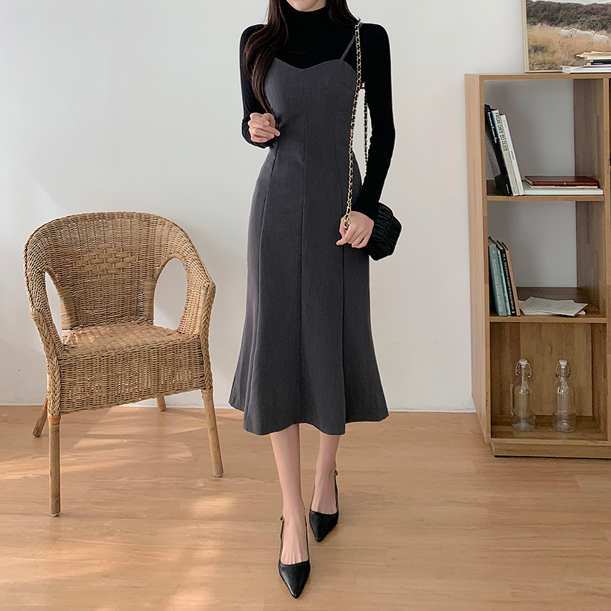 yilon マーメイドワンピース yilonスタイルアップマーメイドワンピース