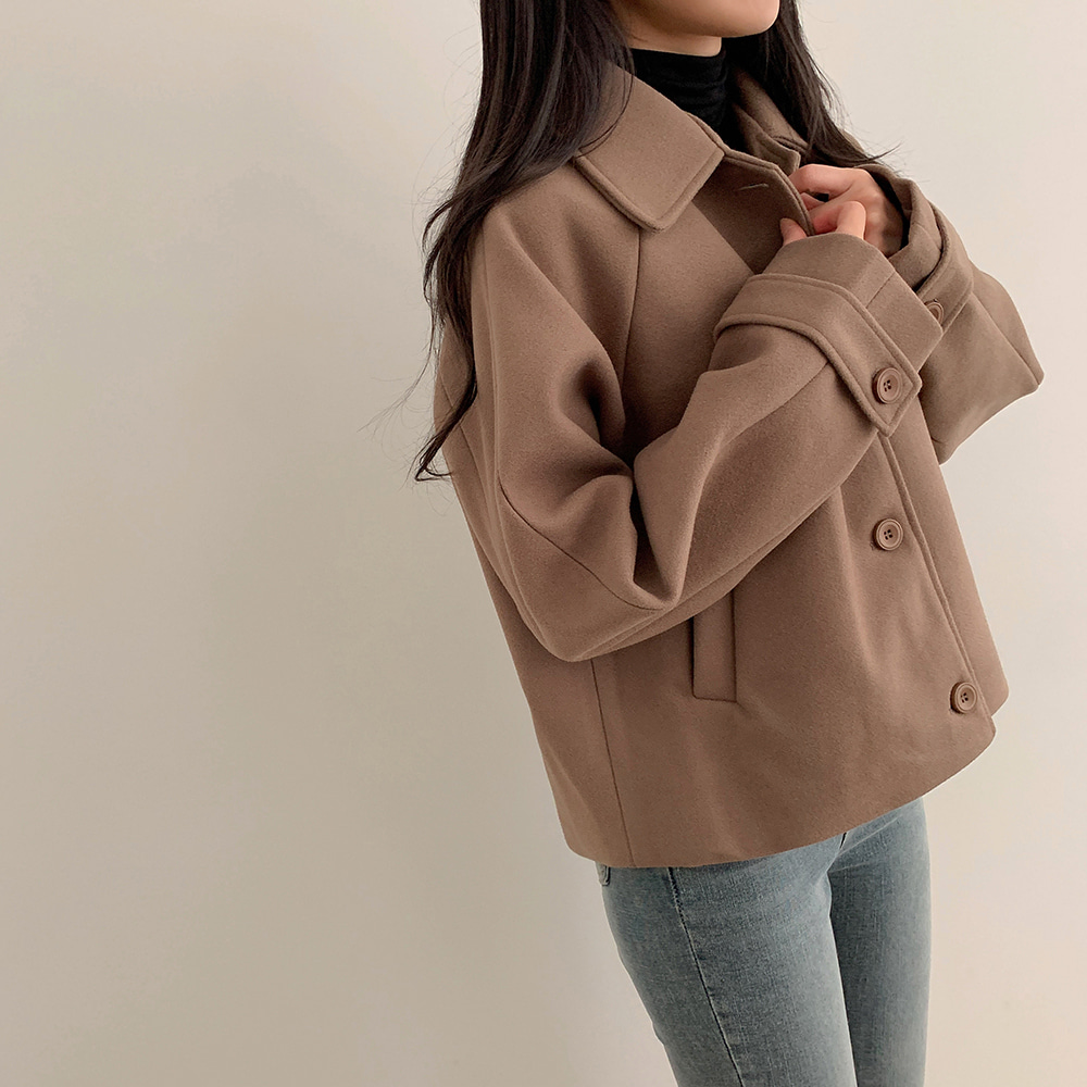 ラグランスリーブセミクロップドジャケット | レディースファッション