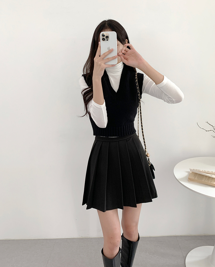 プリーツプリーズ × テリー・ジョンスン プリント プリーツ ミニ スカート プリーツプリーズ × テリー・ジョンスン プリント プリーツ ミニ