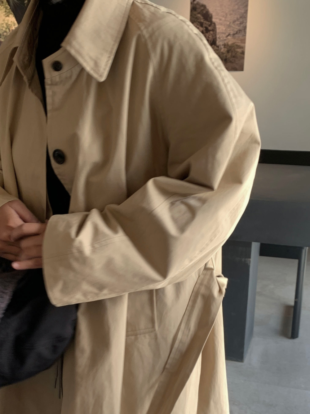 トテム サイドスリット ドレープ コート STYLING｜Okamoto｜Bshopなんばパークス店