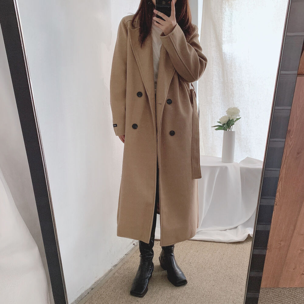 買い誠実 ストラップ付ダブルハンドメイドコート | レディース ジャケット・アウター
