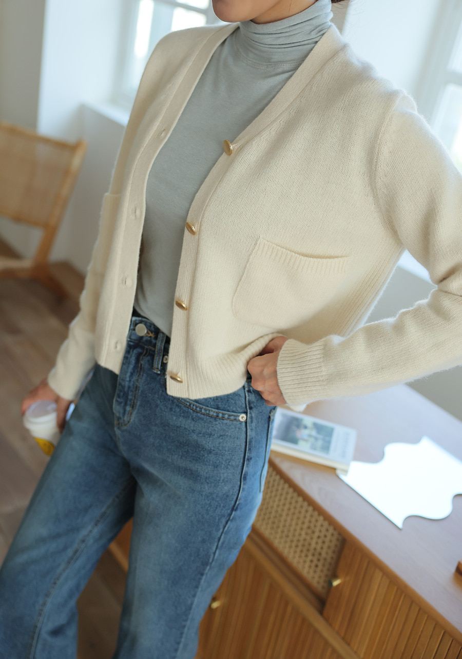 ツーポケットクロップドカーディガン | レディースファッション通販