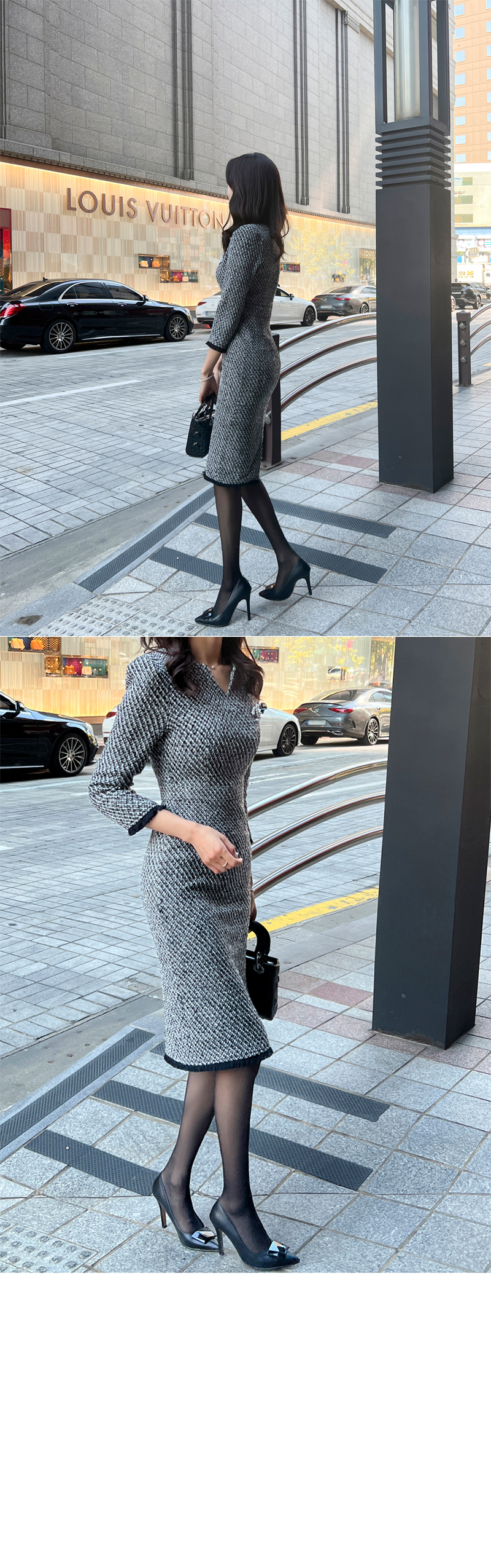 ルイヴィトン　ツイード　ミニワンピース LOUIS VUITTON - 【S様限定】LOUIS VUITTON 大人気♡ツイードミニ