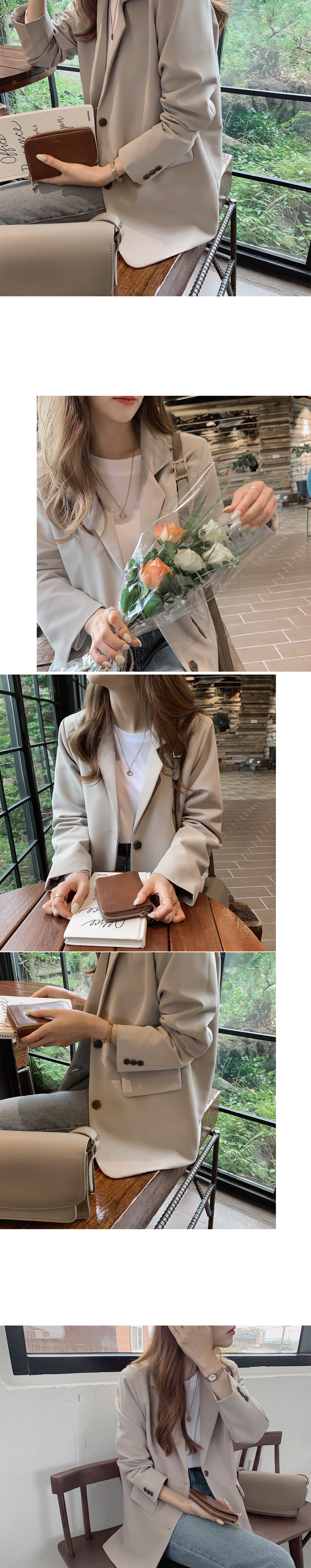 肩パッド内蔵ツーボタンジャケット | レディースファッション通販 - DHOLIC