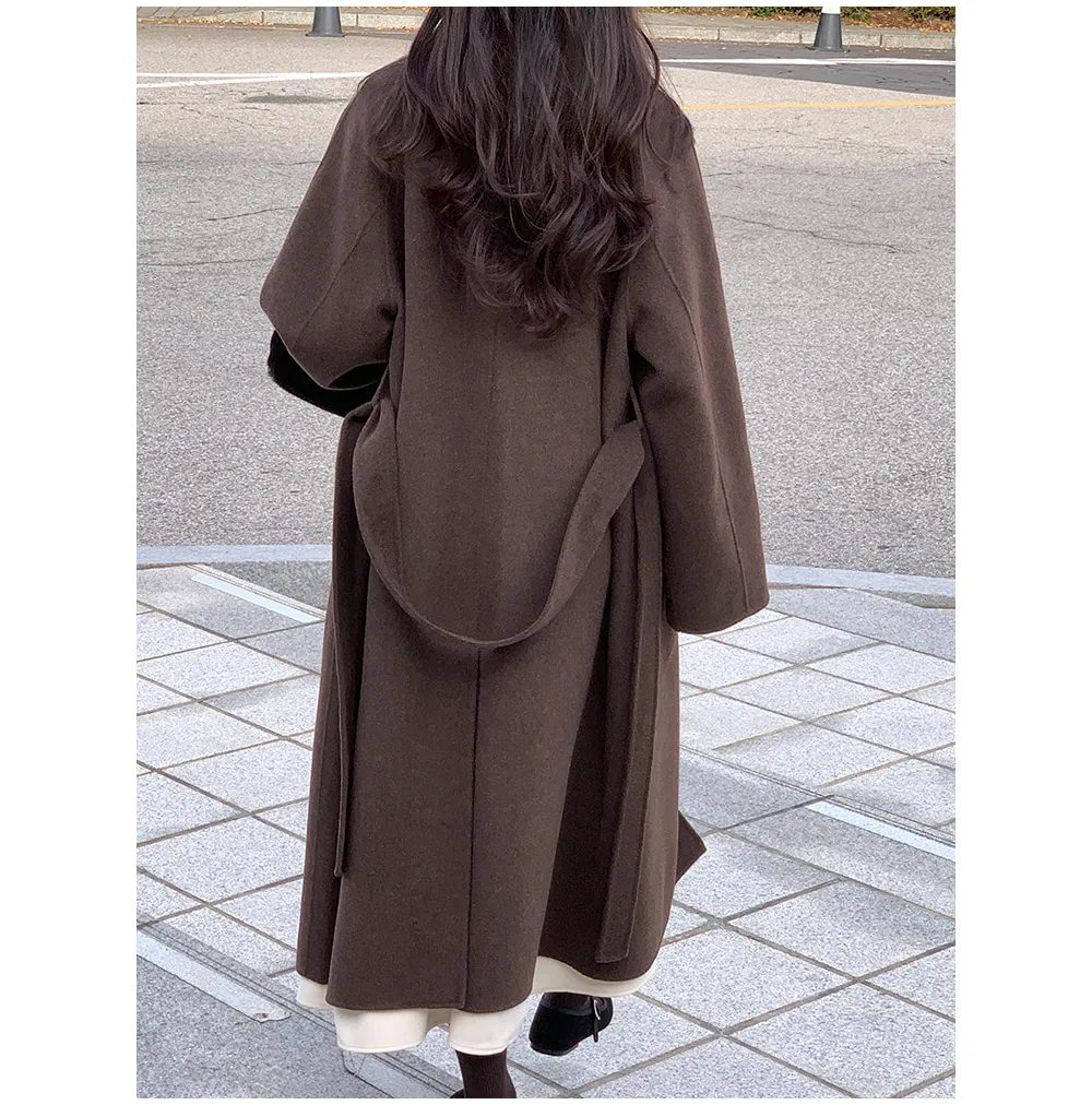 ストラップ付フライフロントメルトンコート | レディースファッション  