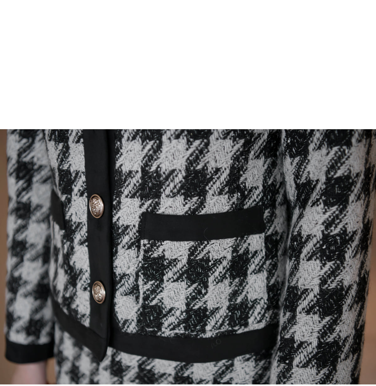 ハウンドトゥース ツイード クロップド ジャケット HOUNDSTOOTH TWEED JACKET – Shinzone