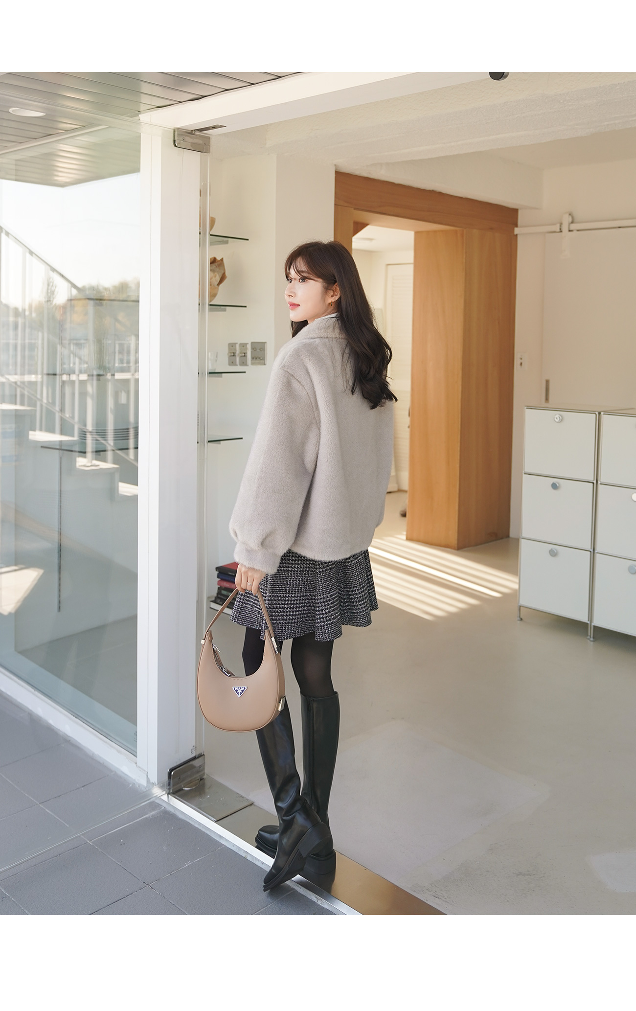 パンツ裏地チェックフレアミニスカート | レディースファッション通販