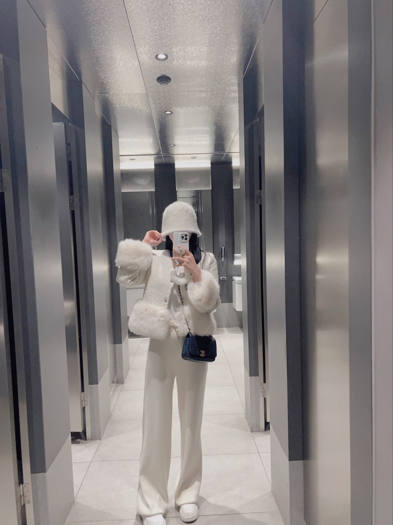 ファー配色ツイードジャケット | レディースファッション通販 - DHOLIC