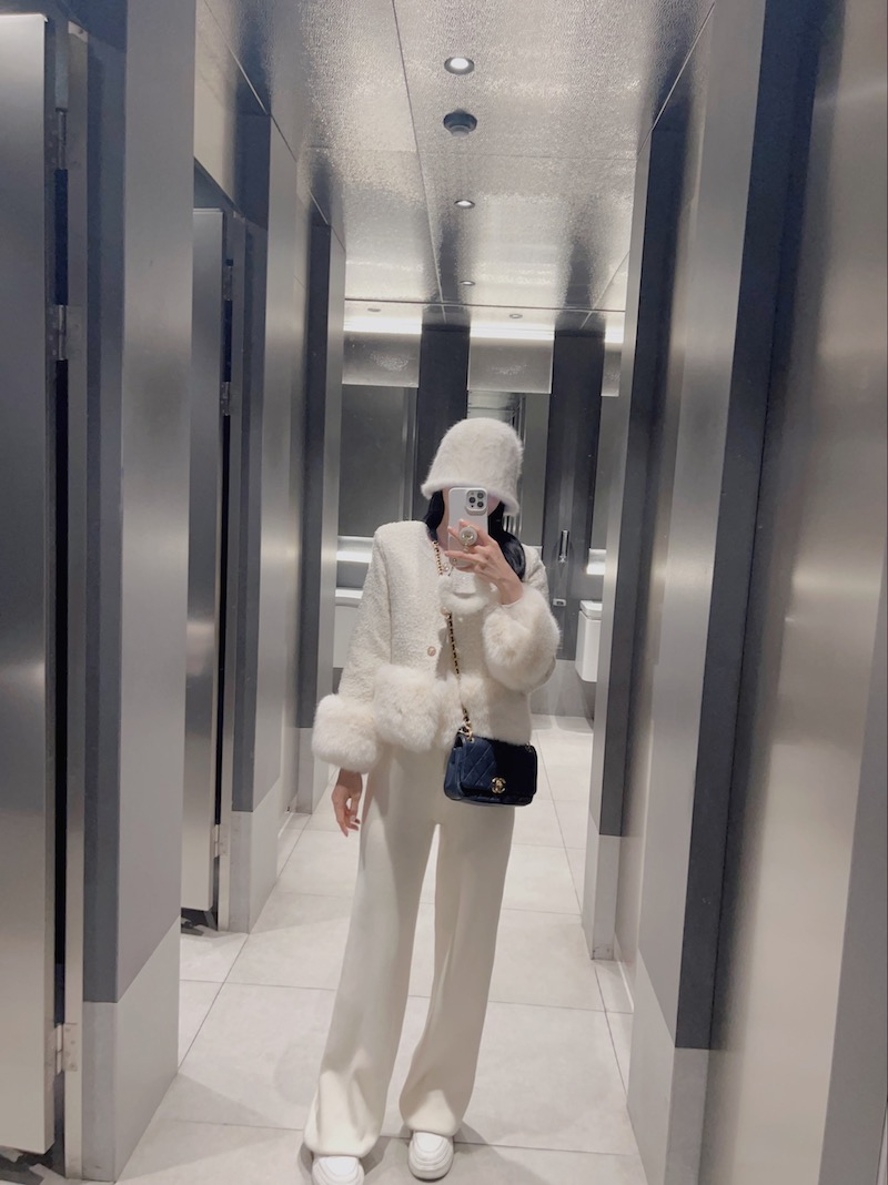 ファー配色ツイードジャケット | レディースファッション通販 - DHOLIC