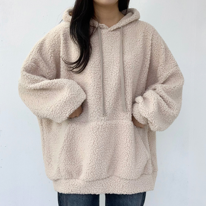 Rady もこもこパーカー♥ Rady】オーバーサイズ 刺繍ロゴ 裏起毛 ゆったり パーカー