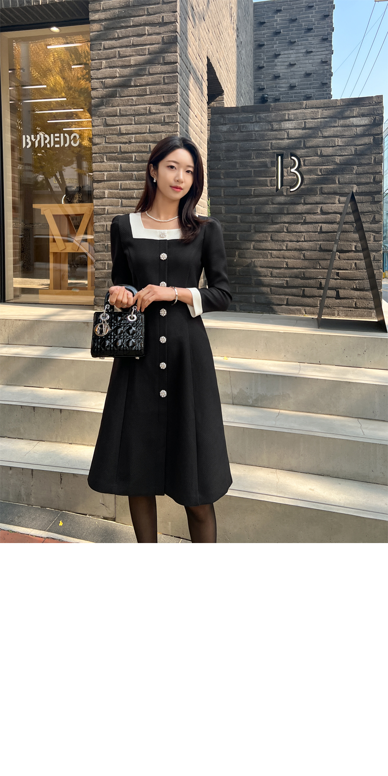 23区 R (アール) 24AW リングツイード ワンピース ブラック 40 23区 R (アール) 24AW リングツイード ワンピース ブラック 40 - メルカリ