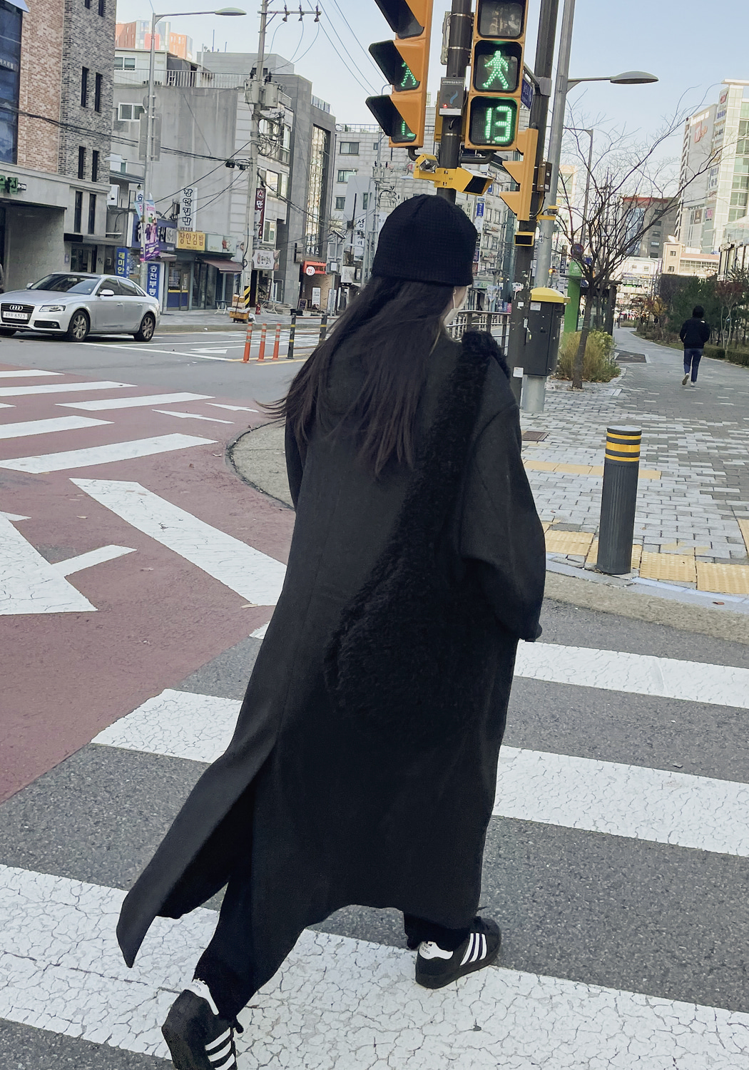 オーバーサイズシングルロングコート | レディースファッション