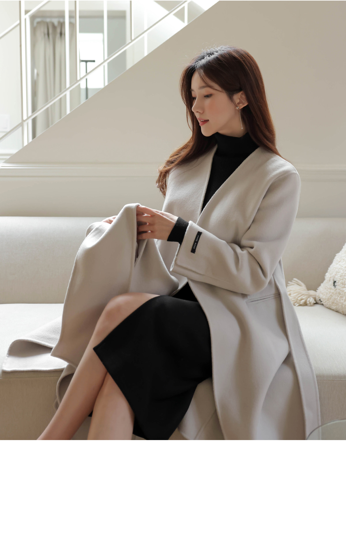 *関税送料込*【PATOU】フロントスリットウール混ミディスカート フロントスリットスカート | レディースファッション通販 - DHOLIC