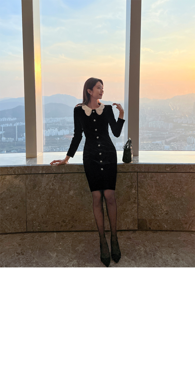 【美品】 naokitomizuka ベロアワンピース レディース L310_02.webp?crop=center&