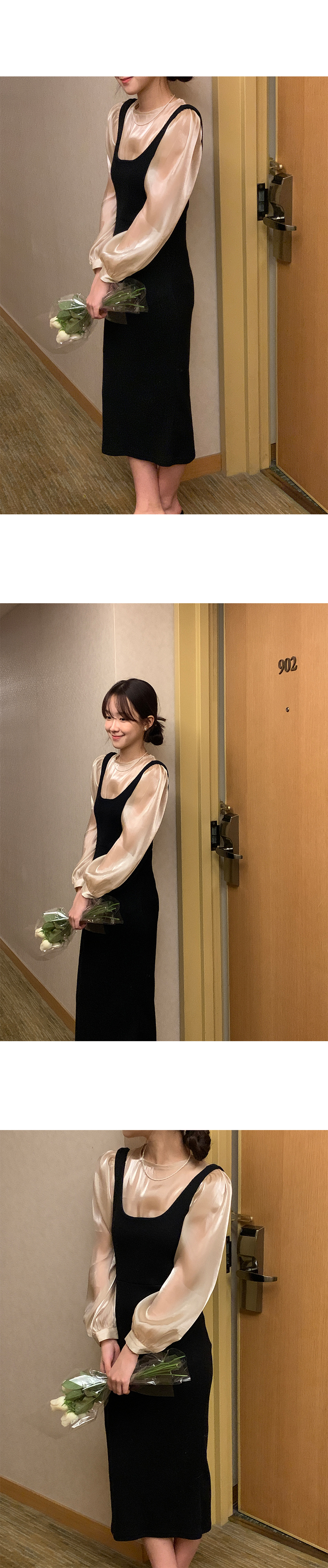 グロッシーシアーパフスリーブブラウス | レディースファッション通販