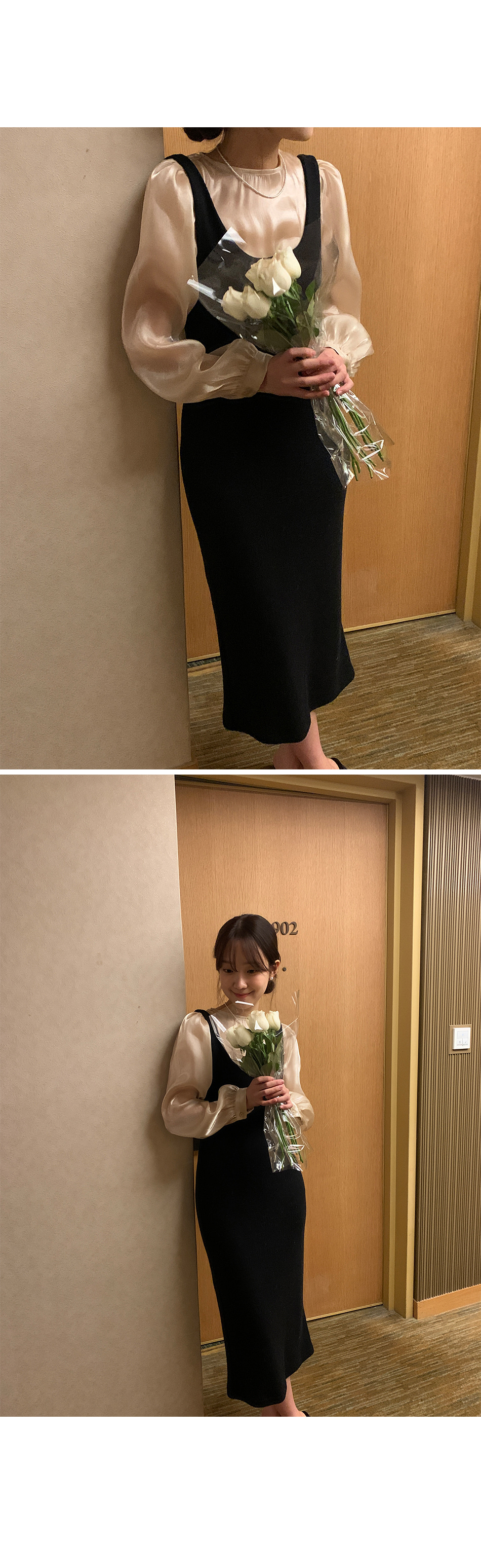 グロッシーシアーパフスリーブブラウス | レディースファッション通販