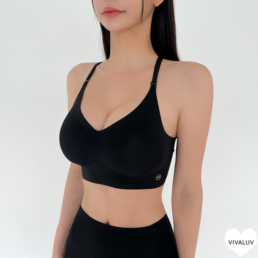 国内発送★VS★ストラッピーバック♡スポーツブラ 2WAYストラップバックレスブラジャー | レディースファッション