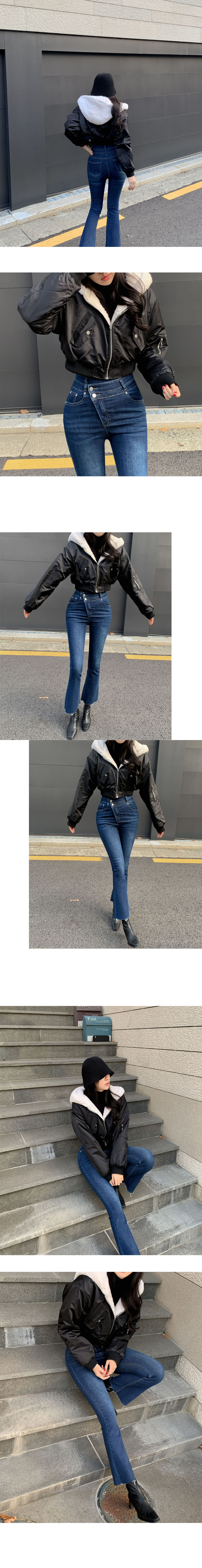 Gienge ハイウエストフレアデニム Gienge ハイウエストフレアデニム GYDA EMODA moussy - メルカリ