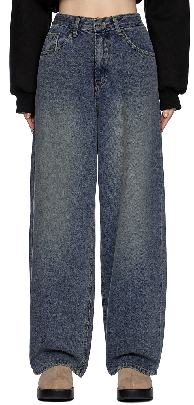 ダークブルー ハイウエスト ワイドレッグ デニム SLY ダークブルー ハイウエスト ワイドレッグデニム - メルカリ