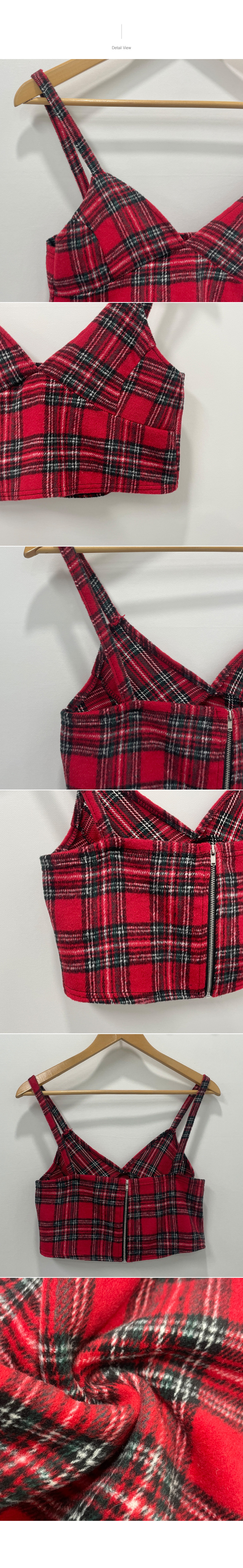 チェッククロップドビスチェ | レディースファッション通販 - DHOLIC