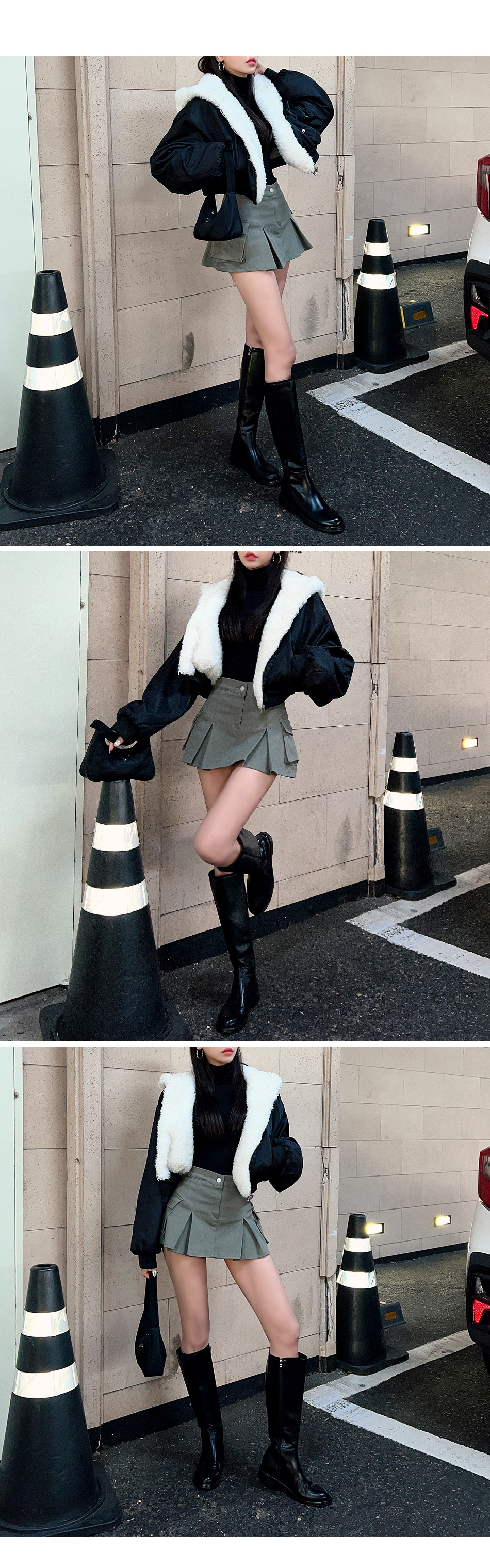 パンツ裏地フラップポケットミニスカート | レディース