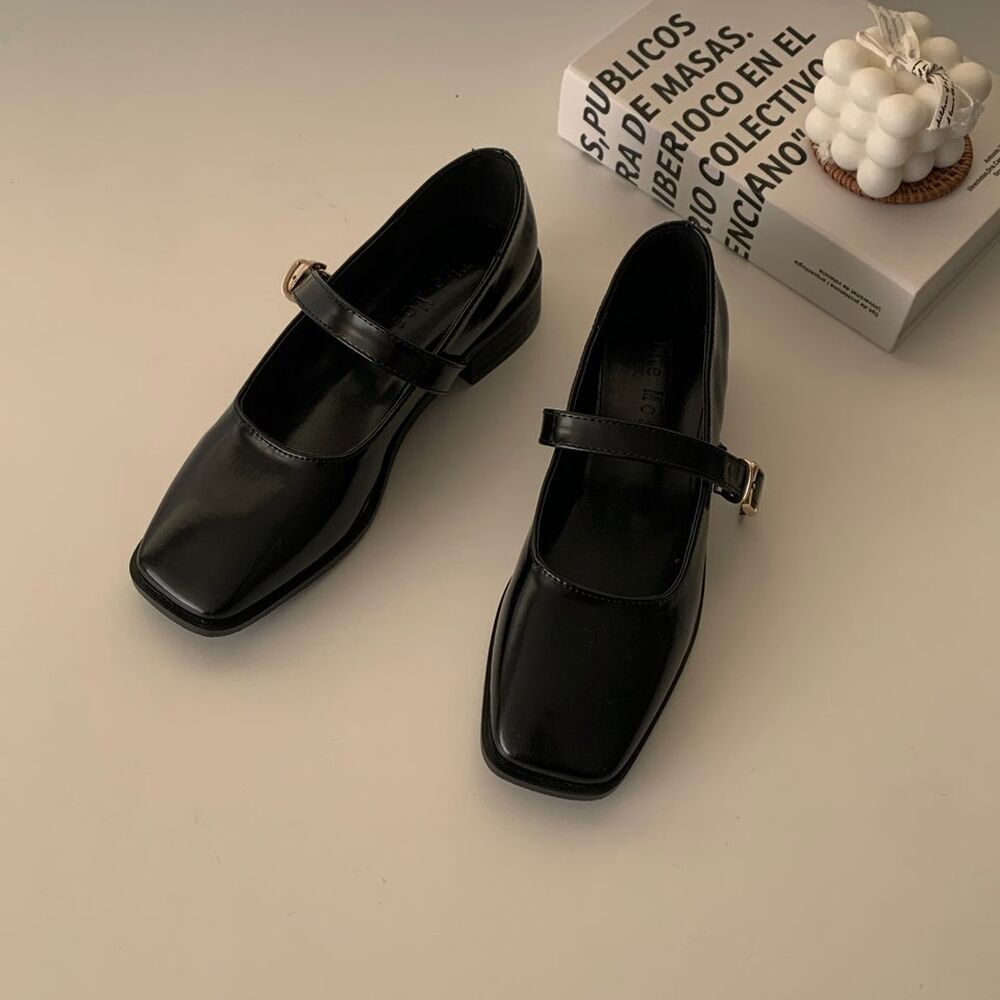 Birkenstock ブラック ローファー 36 メリージェーン Birkenstock ブラック ローファー 36 メリージェーン ブラック