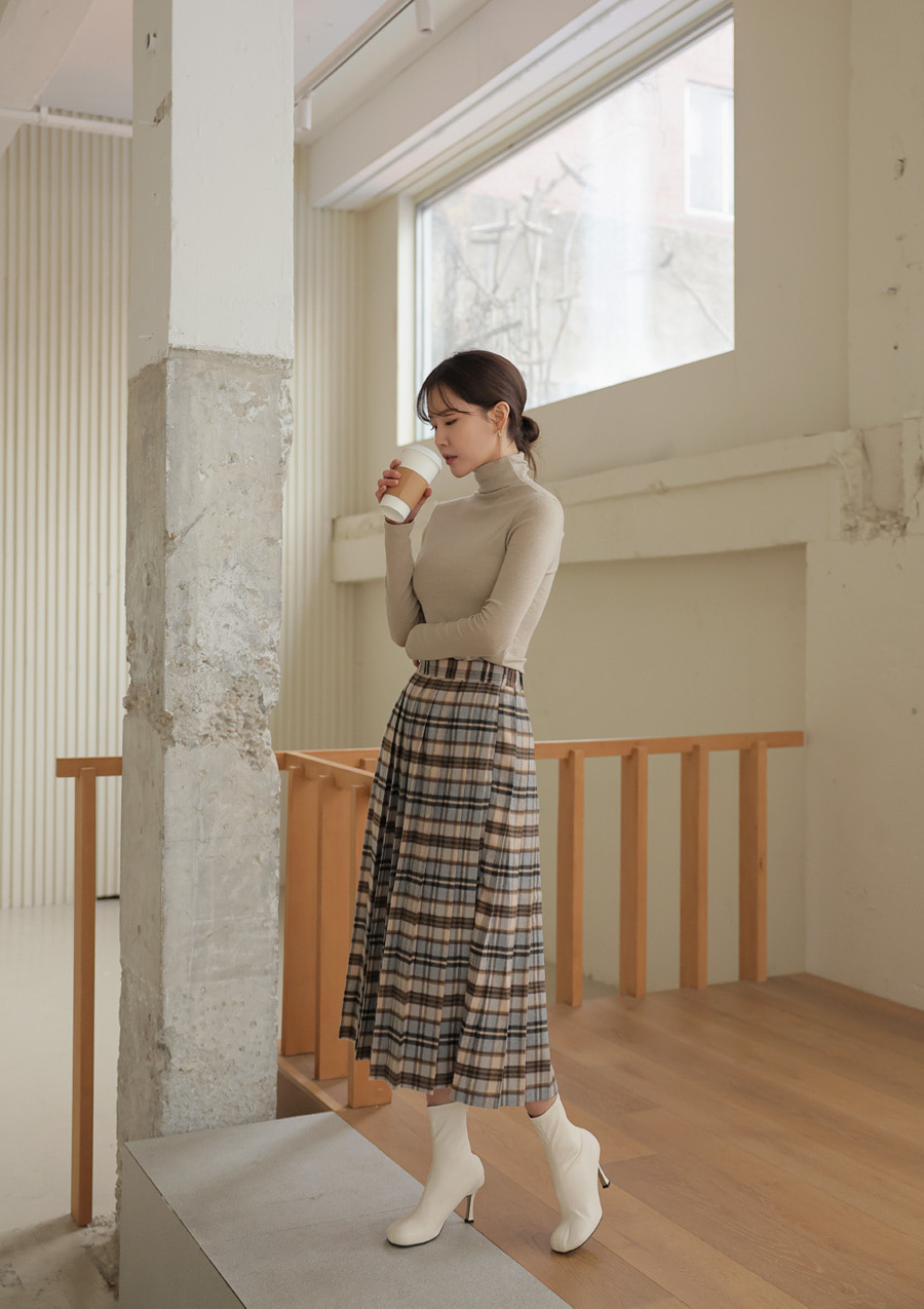 起毛チェックプリーツスカート | レディースファッション通販 - DHOLIC