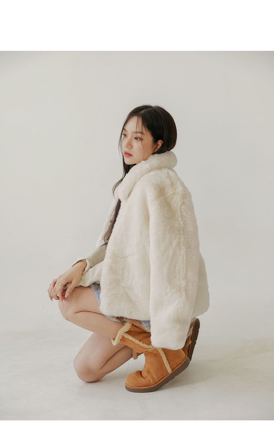 【24AW NEW】 HERNO_women / フェイクミンクファージャケット フェイクミンクファージャケット | レディースファッション通販