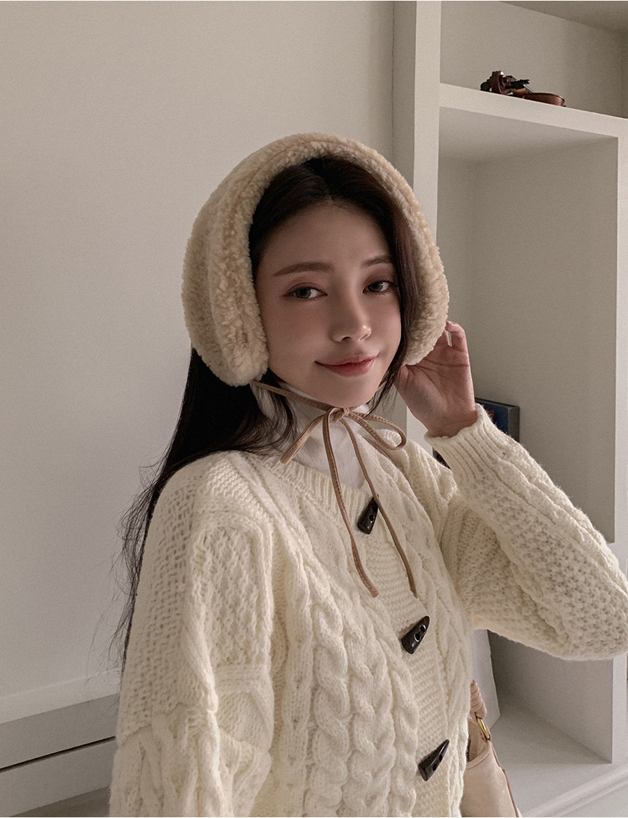 トグルボタンケーブルニットカーディガン | レディースファッション