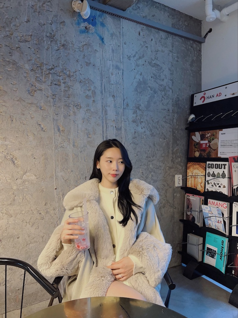 ラビットファー配色ケープ風コート | レディースファッション通販 